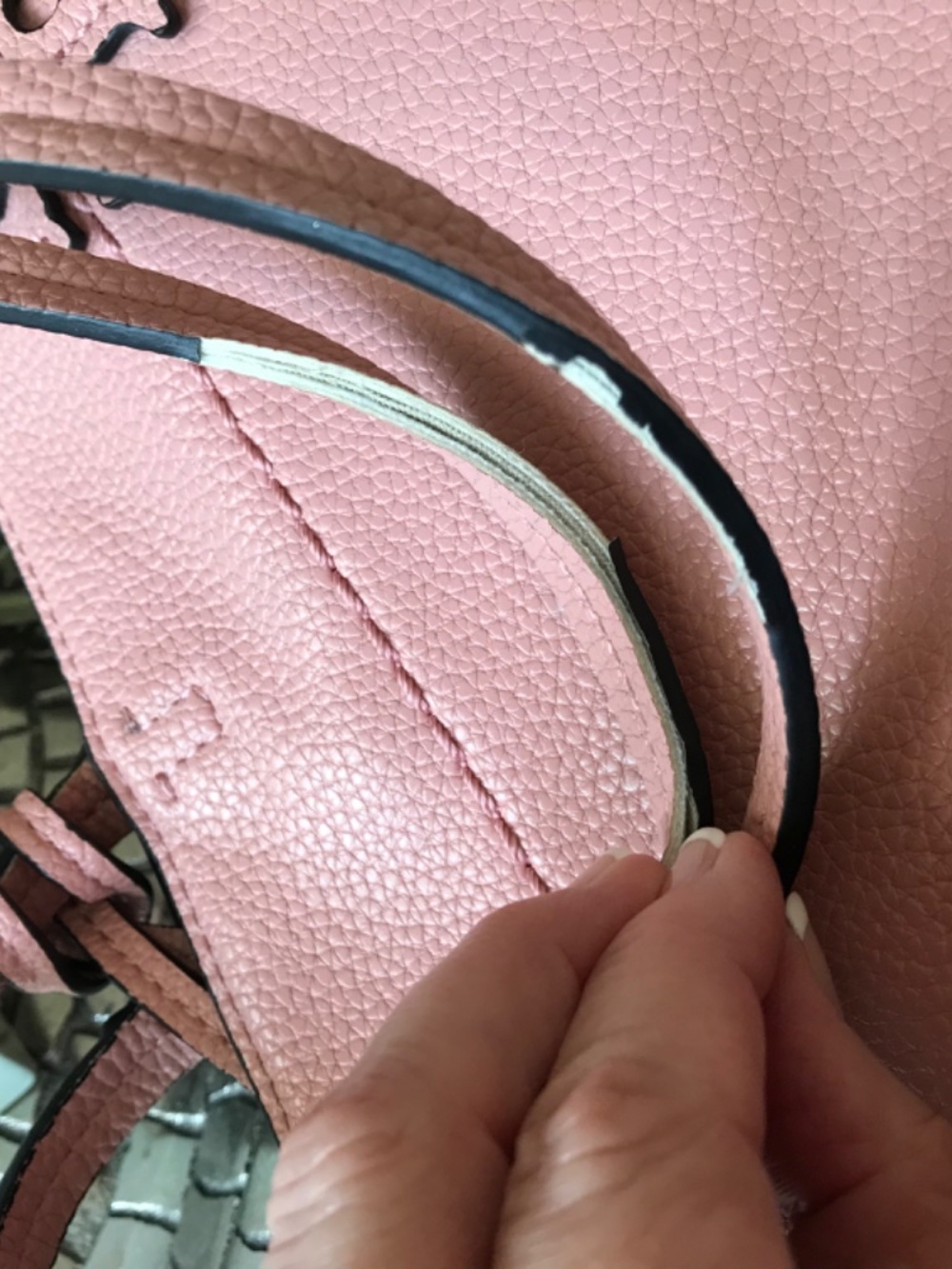 COQUETTE 🔥 TORY BURCH SOFT PINK LEATHER LARGE TOTE - Picture 12 of 16